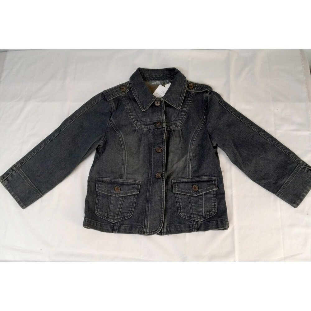 Motto QVC Women's Jean Jacket Size Small Blue Denim Cotton Spandex 2 Pockets NWT - Picture 6 of 14